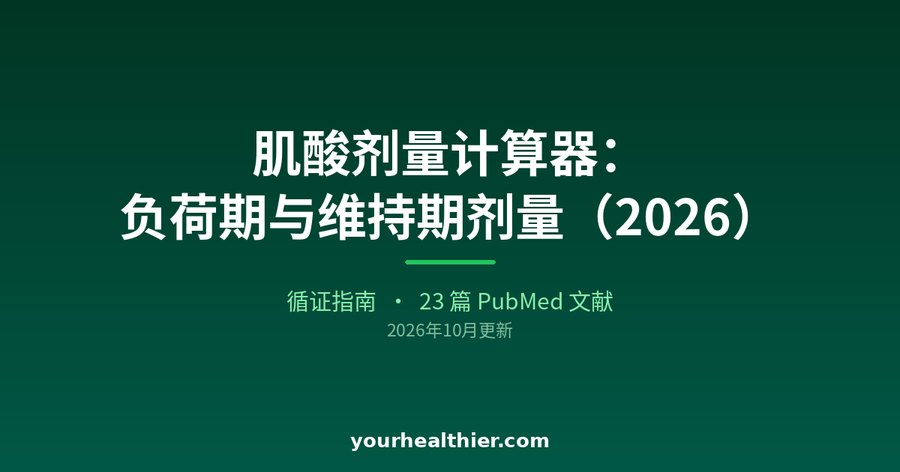 肌酸剂量计算器：负荷期与维持期剂量（2026）